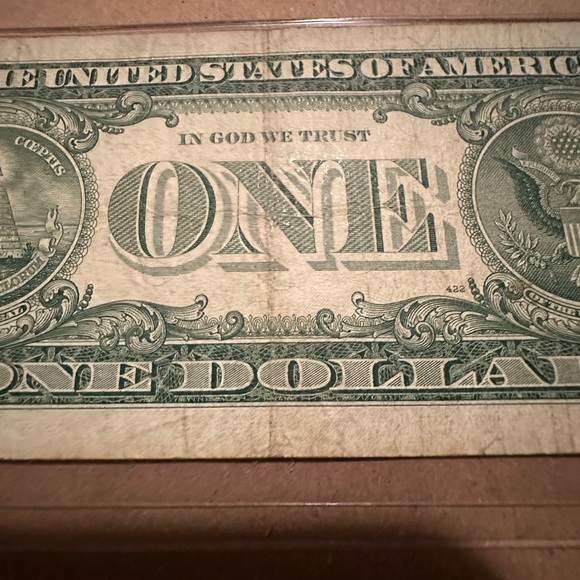 1957 Series B Silver Certificate blue $1 - Picture 6 of 8